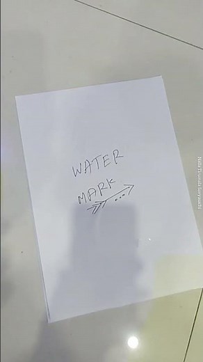 How to create Secret Message on Paper using water || Water Mark