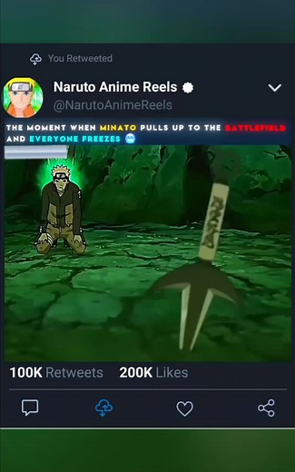 The Moment When Minato pull up the Battlefield and everyone was shocked | Naruto Anime Reels