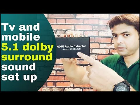TV laptop surround sound setup | HDMI audio extractor | HDMI 5.1 decoder