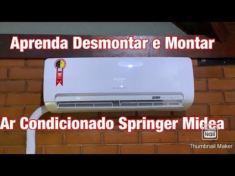 Aprenda Desmontar e Montar Para Limpeza Manutenção Ar Condicionado Springer Midea Inverter