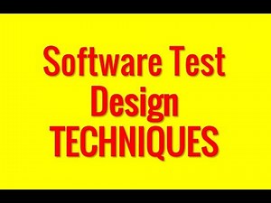 Software Testing Techniques. 1 minute