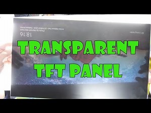 Transparent TFT panel from monitor