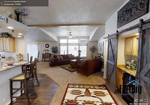 Take a walkthrough tour of Avalanche 7694B. This model has an immense amount of space for entertaining throughout. Which is your favorite room? 🏡 | Factory Homes Outlet