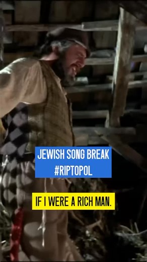 213K views · 10K reactions | Legendary Israeli actor and singer Chaim Topol performs “If I Were a Rich Man” from Fiddler on the Roof. Topol’s iconic role as Tevye made him a household name around the world, bringing Jewish culture and music to global audiences.  JLTVTok / TikTok | Creative Community for Peace - CCFP | Facebook