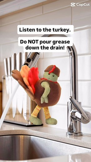 🚫 Avoid kitchen chaos! 🦃 This Thanksgiving, save your pipes from a sticky situation. Do NOT pour grease down the drain! Dispose of cooking oil properly in a sealed container, and drop it off at a designated recycling location. Your plumbing (and Johnson County Wastewater) will thank you! 🍂🍽️ | Johnson County, KS Government