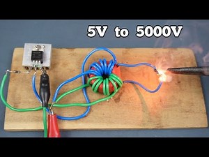 Diy High Frequency Transformer Using Torroid | 5v input 5kv Output