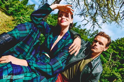 'Outlander' stars Caitríona Balfe and Sam Heughan frolic in EW's cover shoot (exclusive)