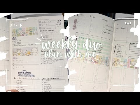 TheCoffeeMonsterzCo Planner Setup ☕ | B6 Weekly Duo Horizontal + Vertical Plan With Me