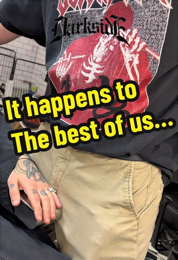 It happens to the best of us… Do you pretend it never happened? Do you yank your hand back in ASAP? Do you sniff the exact spot that touched the tip? #fyp #barber #barbertok #funny #relateable