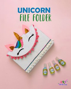 4.8K views · 12 reactions | Unicorn File Folder | DIY Glitter Art |...