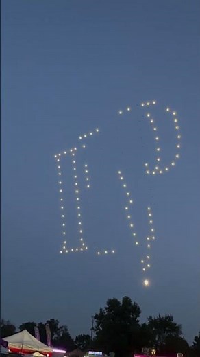 Dazzling Drone Light Show Illuminates the Night Sky