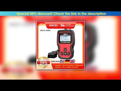 Review ANCEL VD500 OBD2 Scanner Diagnostic Tool for VW Audi Skoda Seat Diagnostic Check Engine Ligh