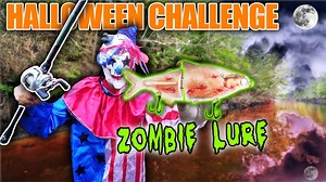 Halloween fishing challenge works with creepy zombie lure