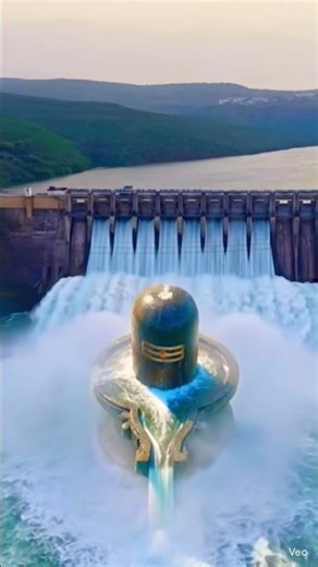 # Big lord Mahadev water cooling fall Har Har Mahadev Ji