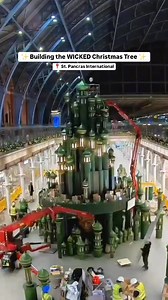 177K views · 3K reactions | Watch the WICKED Christmas tree come to life  Don't miss it at St. Pancras International until January 3! | Wicked Movie | Facebook