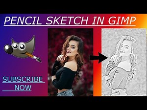 Gimp Tutorial:How To Make Pencil Sketch Photo In Gimp 2.10.32