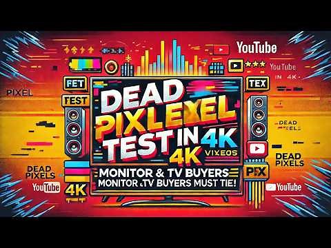 🛑 Dead Pixel Test in 4K: Monitor & TV Buyers Must Watch!