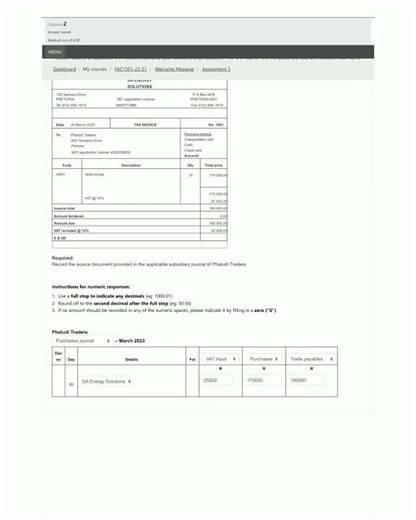 FAC1501 ASSIGNMENT 3