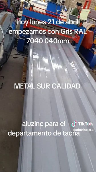 planchas de aluzinc a precio de fabrica en metal sur #aluzincgris #aluzinccolor #planchasdealuzinc #calaminasdecolor