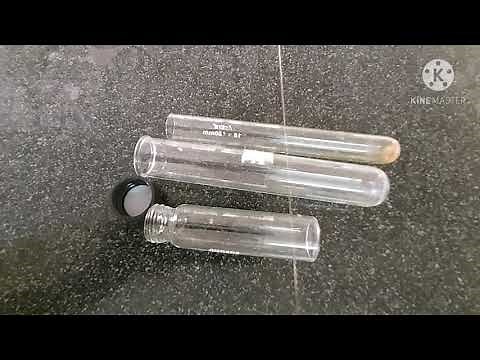 Test tubes used in microbiology laboratory
