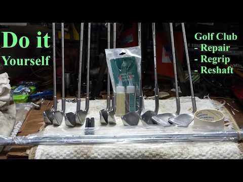 How to BUILD - REGRIP - RESHAFT & REPAIR GOLF CLUBS at Home w No Special Tools