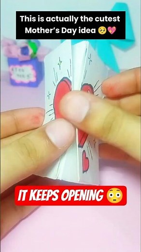 How to Make an Infinity Card 💖 Easy Mother’s Day Paper Craft Tutorial #shorts