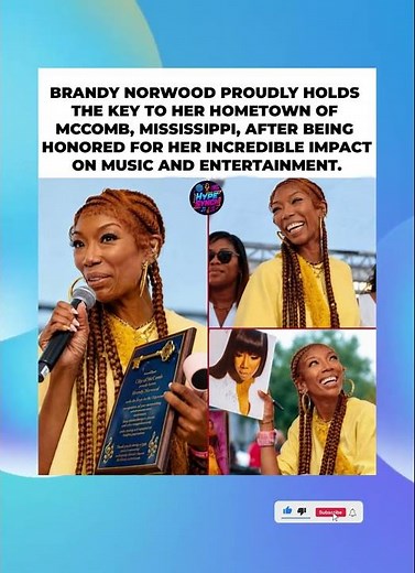 Brandy's Legacy Continues! Hometown Presents Her With the Key to the City 🔑❤️#brandy #shorts