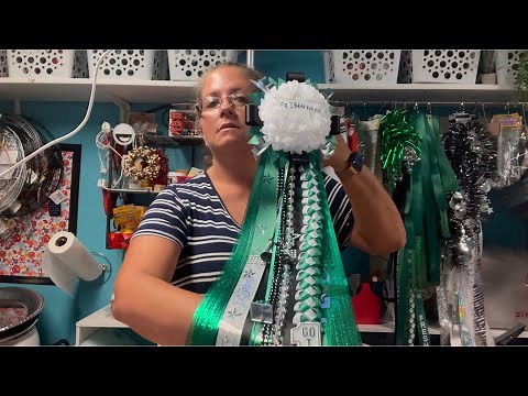 Full Homecoming Mum tutorial in real time!#homecoming #homecomingmum