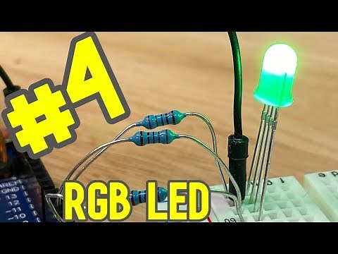 #4 - How to use RGB LED with Arduino - Elegoo Kit