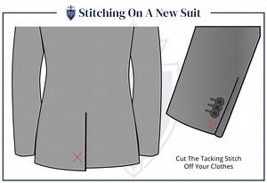 Should You Cut Pocket Stitching On A New Suit? | Remove Tack Stitching