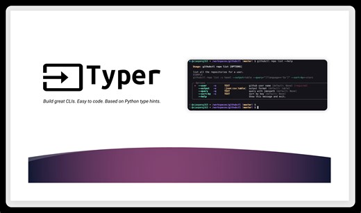 我的B站课程介绍——Python Typer 构建漂亮的命令行程序