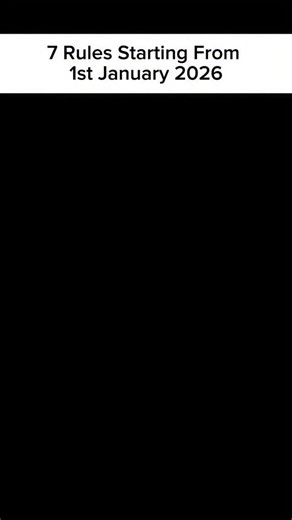 ɪɴᴅɪᴀ ꜰᴀᴄᴛ | ᴛᴏᴘ ʙᴜꜱɪɴᴇꜱꜱ | ꜰɪɴᴀɴᴄᴇ | ʀᴇᴀʟ ᴅᴀᴛᴀ on Instagram: "7 New Rules Effective From 1 January 2025 🇮🇳 1 January se rules badal rahe hain! 😳 Bank, UPI, Aadhaar, Electricity bill se lekar Digital payments tak — ye 7 naye rules aapki daily life affect karenge 💥 ⚠️ Ek bhi rule miss kiya to problem ho sakti hai. 📌 Reel ko save karo aur share karo sabko! 👇 Comment karo: “RULES” agar aapko sab pata tha. #newrules2025 #indiaupdates #januaryrules #upirules #BankingNews #AadhaarUpdate #Governm