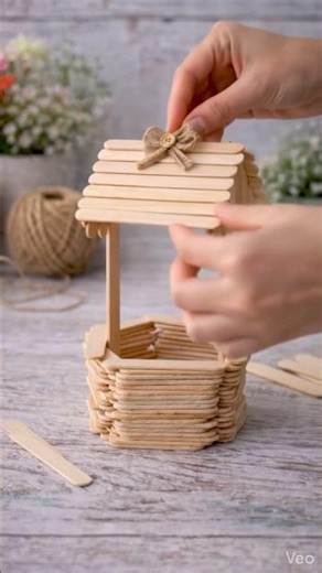 How to Make a DIY Popsicle Stick Wishing Well | Step-by-Step Tutorial