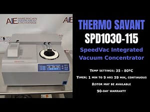 Thermo Savant SpeedVac Integrated Vacuum Concentrator System (Item - 1337MM CENTRI)
