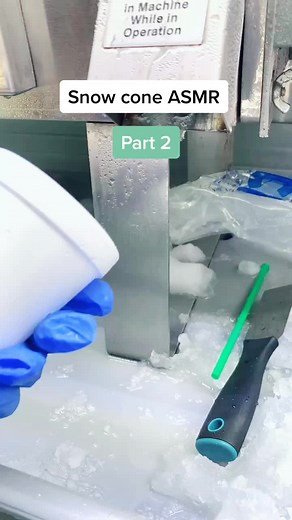 Snow cone ASMR part 2 #asmr #sounds #fyp #snowcone | Snow Cone