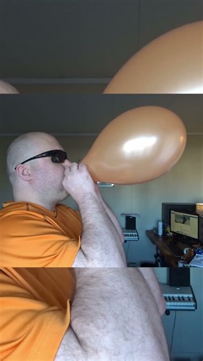 The CREAK the BALLOON does right before POPPING