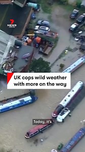 22K views · 132 reactions | Wild weather in the U.K. with snow and ice now coupled with flooding, in a dangerous combination. There are 190 flood warnings across England.. with more bad weather on the way. #snow #UK #wildweather #flooding #england #london #weather #news #7NEWS | 7NEWS Australia | Facebook