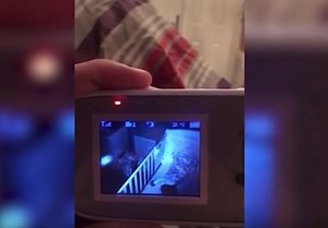 Watch: Dad spots a 'ghost' on infant's baby monitor
