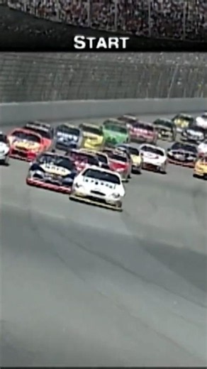 The start of the 2002 Sirius Satellite Radio 400 at Michigan International Speedway #nascar #shorts