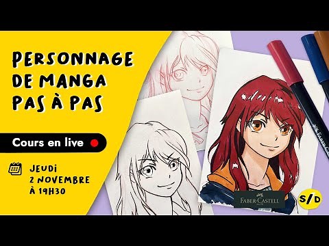 Dessiner un Personnage de Manga pas-à-pas - Tuto débutant