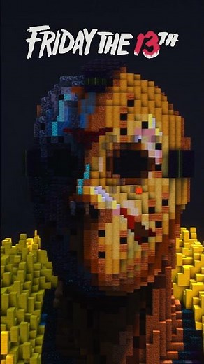 JASON in Minecraft 🪓 #fridaythe13th #halloween #minecraft #minecraftbuilding