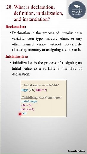 Systemverilog Interview questions 27/n #vlsi #education#shorts #designverification #systemverilog