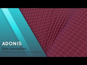 Skin Simulation in Maya with Adonis AdnSkin