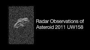 Last Sunday's asteroid 2011 UW158 flyby provided a great chance to make some Earth-based radar images. Read More: http://go.nasa.gov/1ModLBp | NASA Solar System Exploration