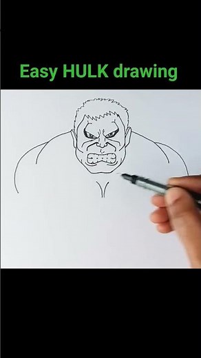 Easy HULK drawing