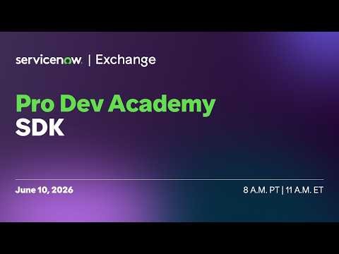 Pro Dev Academy: SDK