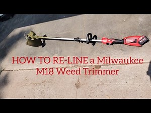 How to put new line on a Milwaukee M18 brushless weed trimmer