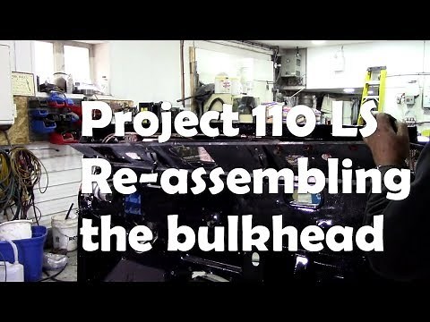 Building the Defender bulkhead. Right hand drive to Left hand drive