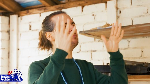 Yogs Games' latest title is full of morally challenging philosophical conundrums... But here's a bloomin easy decision for you: Buy Trolley Problem, Inc. now!!! yogsca.st/trolleyproblem | The Yogscast