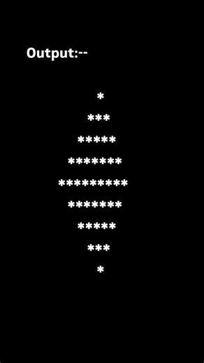 💎 diamond pattern #coder #java #coding